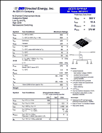 DE275-501N16A datasheet: RF power MOSFET DE275-501N16A