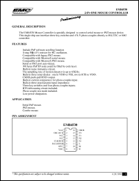 EM84530 datasheet: 2-in-one mouse controller EM84530