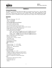 EM78R911 datasheet: 8-bit micro-controller EM78R911