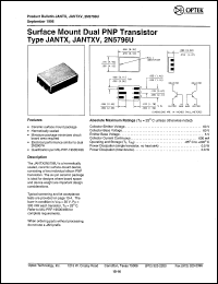 2N5796U datasheet: Surface mount dual PNP transistor 2N5796U