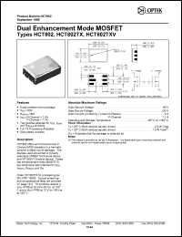 HCT802 datasheet: Dual enhancement mode MOSFET HCT802