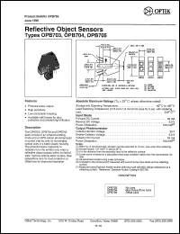 OPB703 datasheet:  Reflective object sensor OPB703