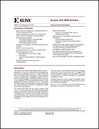 XCCACEM16BG388I datasheet: 16 Mb system ACE MPM XCCACEM16BG388I