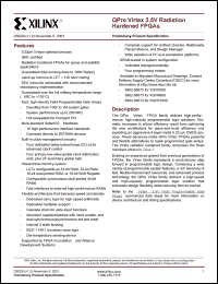 XQVR600-4CB228V datasheet: QPro Virtex 2.5V radiation hardened FPGA. XQVR600-4CB228V