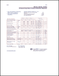 2N3954 datasheet: N-Channel dual silicon junction field-effect transistor 2N3954