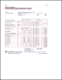 2N4416 datasheet: N-Channel silicon junction field-effect transistor 2N4416