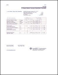 IF1330 datasheet: N-Channel silicon junction field-effect transistor IF1330