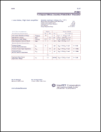 IF4501 datasheet: N-Channel silicon junction field-effect transistor IF4501