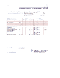 IFN146 datasheet: Dual N-Channel silicon junction field-effect transistor IFN146