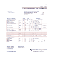 P1086 datasheet: P-Channel silicon junction field-effect transistor P1086