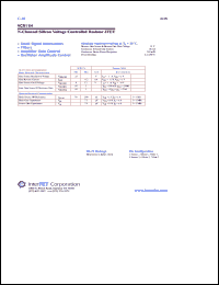 VCR11N datasheet: N-Channel silicon voltage controlled resistor JFET VCR11N