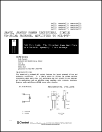 1N6776 datasheet: 15Amp, 50-200V ultra-fast rectifier 1N6776