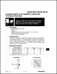 OM6111SA datasheet: 400V N-channel MOSFET OM6111SA