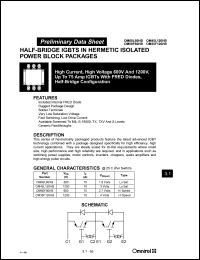 OM35F120HB datasheet: 1200V high current, high voltage IGBT with FRED diodes OM35F120HB
