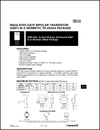 OM6526SA datasheet: 1000V N-channel IGBT with a soft recovery diode OM6526SA