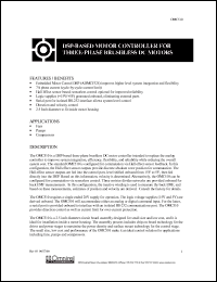 OM510 datasheet: DSB-based motor controller for 3 phase brushless DC motors OM510