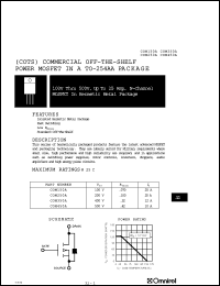 COM250A datasheet: 200V, 20Amp N-channel MOSFET COM250A