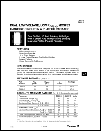 OMH310 datasheet: 500V H-bridge with current and temperature sensing OMH310