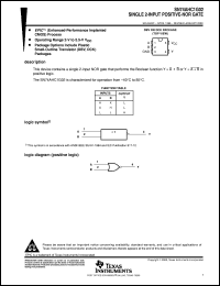 SN74AHC1G02DBVR datasheet:  SINGLE 2-INPUT POSITIVE-NOR GATE SN74AHC1G02DBVR