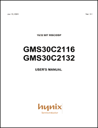 GMS30C2132 datasheet: 32 BIT RISC/DSP GMS30C2132