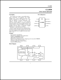 GL6850 datasheet: 30 V, two tone ringer GL6850