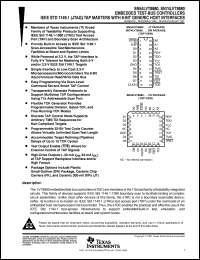 SN74LVT8980DW datasheet:  EMBEDDED TEST-BUS CONTROLLERS IEEE STD 1149.1 (JTAG) TAP MASTERS WITH 8-BIT GENERIC HOST INTERFACES SN74LVT8980DW