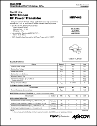 MRF448 datasheet: 250 W, 30 MHz, RF power transistor NPN silicon MRF448