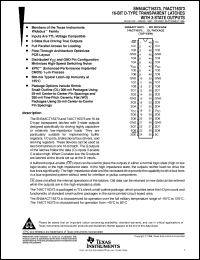 74ACT16373DL datasheet:  16-BIT D-TYPE TRANSPARENT LATCHES WITH 3-STATE OUTPUTS 74ACT16373DL