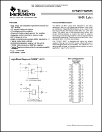 CY74FCT163373CPACT datasheet:  16-BIT TRANSPARENT D-TYPE LATCHES WITH 3-STATE OUTPUTS CY74FCT163373CPACT