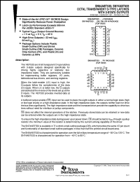 SNJ54ABT533FK datasheet:  OCTAL TRANSPARENT D-TYPE LATCHES WITH 3-STATE OUTPUTS SNJ54ABT533FK