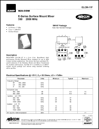 ELCM-11F datasheet: 350-2000 MHz,surface mount mixer ELCM-11F