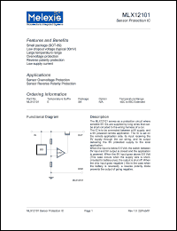 MLX12101E datasheet: Sensor protection IC MLX12101E