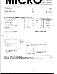 3291GVO datasheet: 160mW led backlight for LCD display 3291GVO