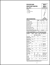 2N6714 datasheet: NPN silicon planar medium power transistor 2N6714