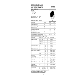 FCX458 datasheet: NPN silicon  planar high voltage transistor FCX458