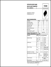 FCX593 datasheet: PNP silicon  planar medium power transistor FCX593