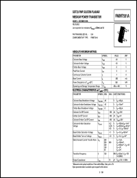 FMMT591A datasheet: PNP silicon planar medium power transistor FMMT591A