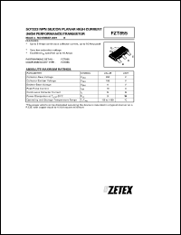 FZT955 datasheet: NPN silicon planar high current transistor FZT955