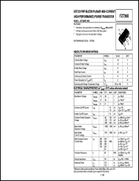 FZT968 datasheet: PNP silicon planar high current transistor FZT968