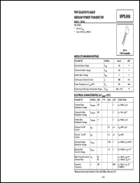 MPSA56 datasheet: NPN silicon planar medium power transistor MPSA56