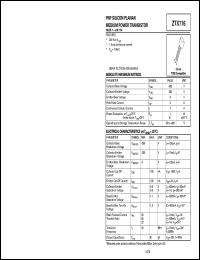 ZTX776 datasheet: PNP silicon planar medium power transistor ZTX776