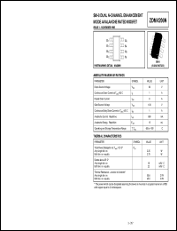 ZDM4206N datasheet: Dual N-channel enhancement mode avalanche rated MOSFET ZDM4206N