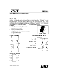 ZDS1009 datasheet: Complementary current mirror ZDS1009