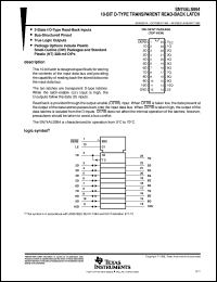 SN74ALS994DW datasheet:  10-BIT D-TYPE TRANSPARENT READ-BACK LATCHES SN74ALS994DW