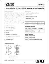 ZXFBF05N14TA datasheet: 4 channel buffer device ZXFBF05N14TA