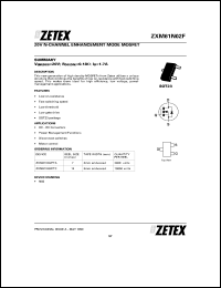 ZXM61N02FTA datasheet: 20 V N-channel enhancement mode mosfet ZXM61N02FTA