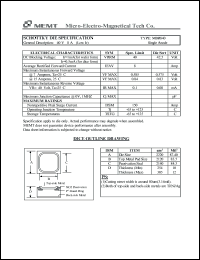 MBR840 datasheet: 40 V, Schottky die MBR840