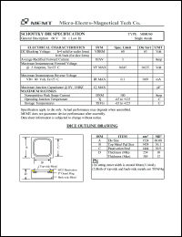 MBR360 datasheet: 60 V, Schottky die MBR360