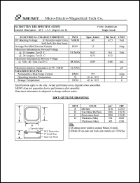 SMBR1640 datasheet: 40 V, Schottky die SMBR1640