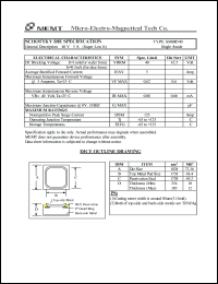 SMBR540 datasheet: 40 V, Schottky die SMBR540